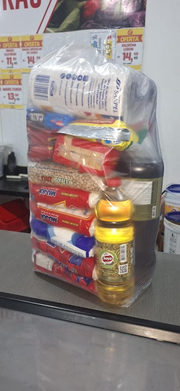 Bag of food supplies